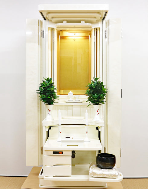 Soka Gakkai Furniture-style Buddhist Altar "Akane" Available in 4 colors Made in Japan Rainbow Gold Cabinet Compatible with Permanent Gohonzon
